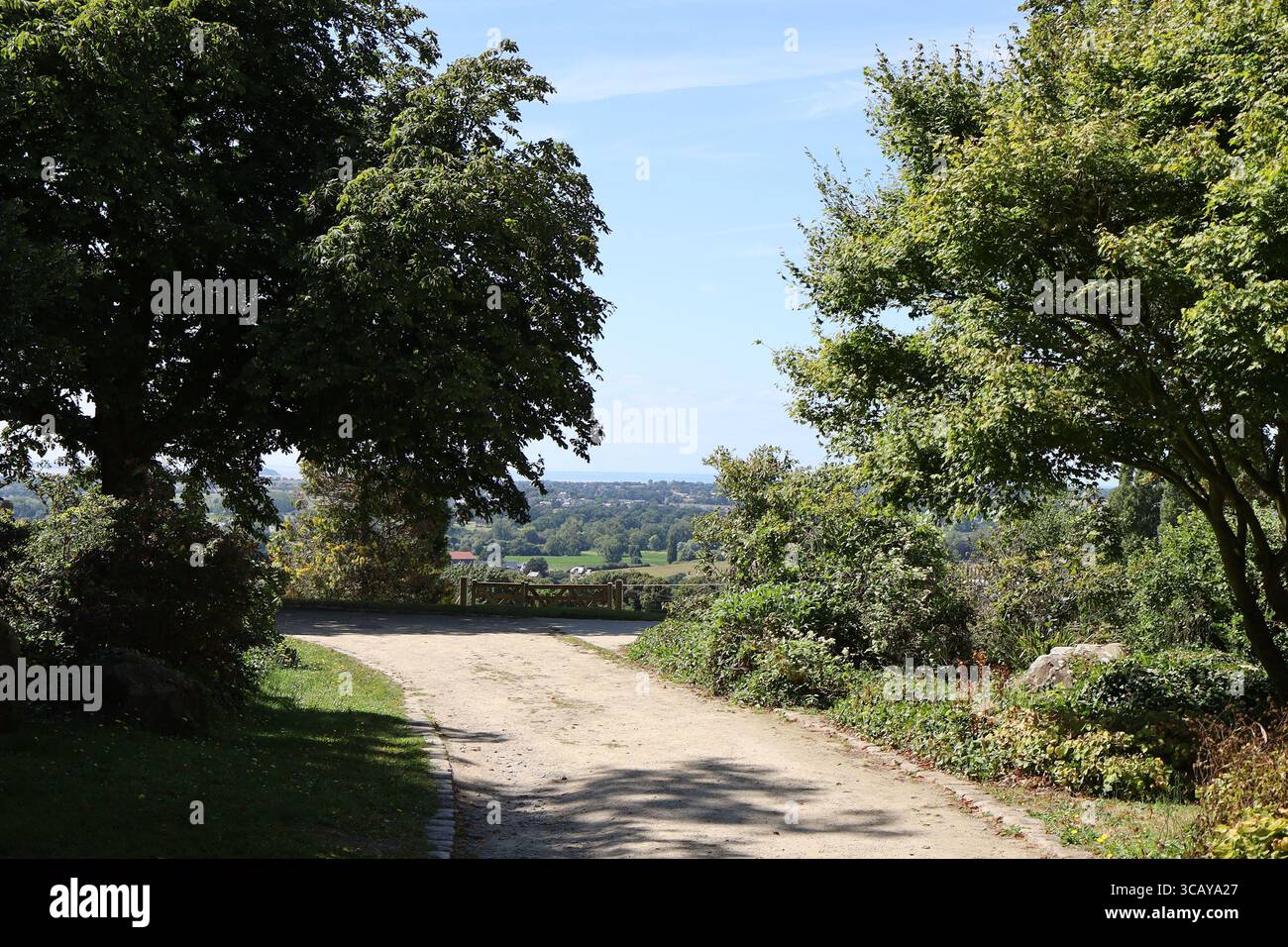 Botanischer Garten, Stadt Avranches, Département Manche, Frankreich Stockfoto