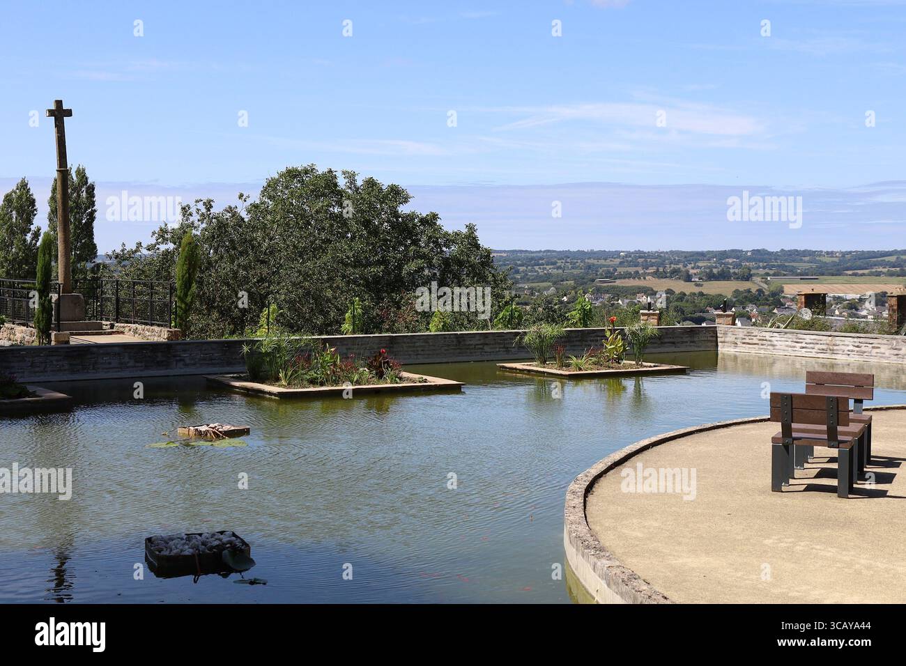 Botanischer Garten, Stadt Avranches, Département Manche, Frankreich Stockfoto