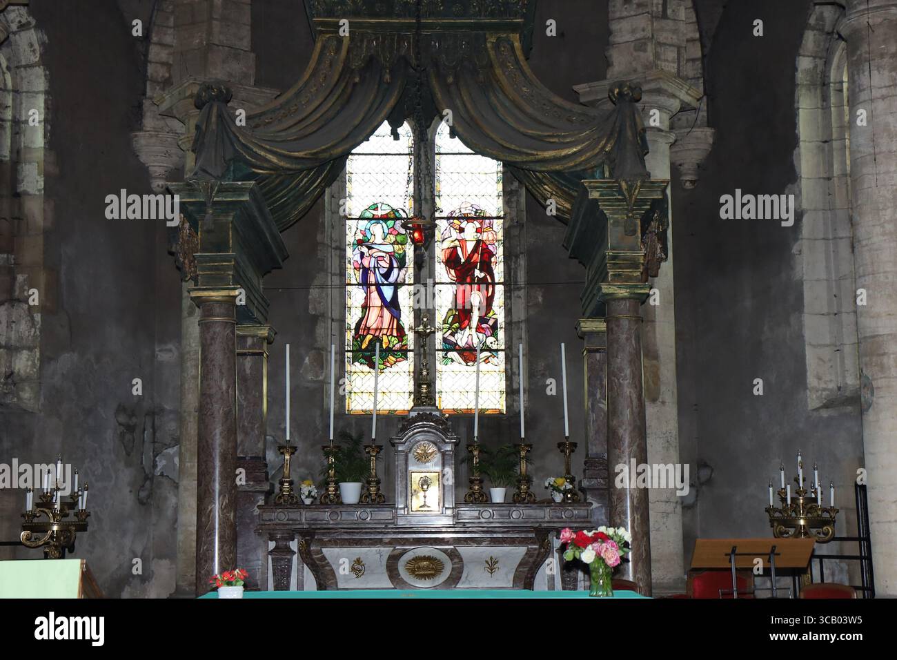Saint-Dagobert Church, Longwy, Meurthe et Moselle, Frankreich Stockfoto