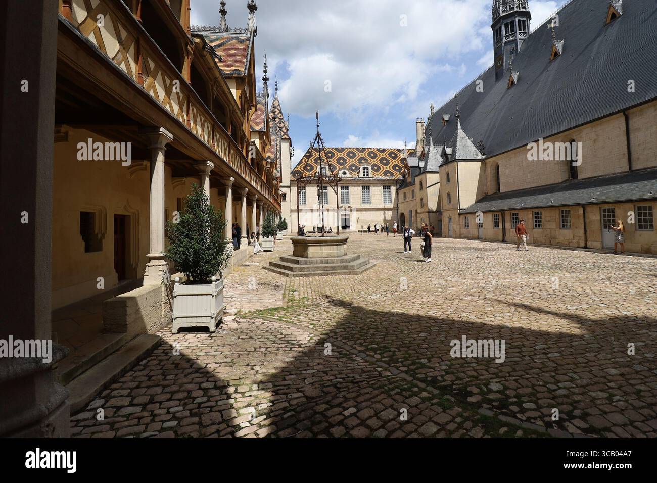 Hospiz de Beaune, Hospiz Beaune, ehemaliges Krankenhaus, Stadt Beaune, Departement Côte d'Or, Frankreich Stockfoto
