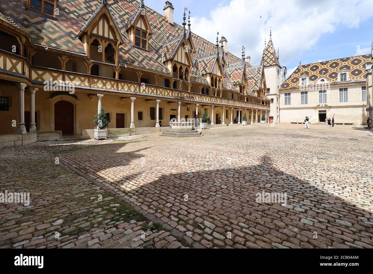 Hospiz de Beaune, Hospiz Beaune, ehemaliges Krankenhaus, Stadt Beaune, Departement Côte d'Or, Frankreich Stockfoto