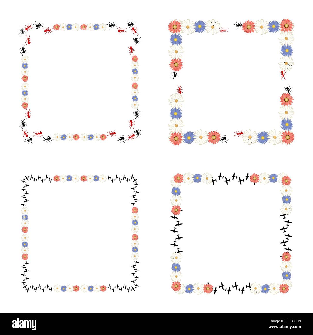 Rahmensymbol. Orangefarbenes gepunktetes Symbol. Verspieltes Umrissdesign. Abbildung des Vektorrahmens. Stock Vektor