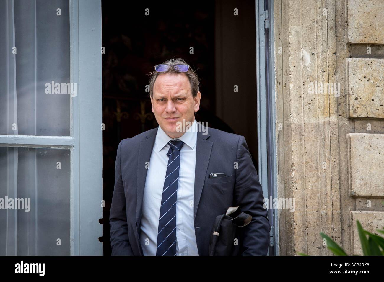 11. Juni 2019 – Paris, Frankreich – Jean-Francois Cure General Manager von Bread Apple. Brune Poirson, Staatssekretär für Ökologisches und Solidaritaet des Übergangs, empfängt die wichtigsten Führer der Fastfood-Ketten in Frankreich für die Entsorgung ihrer Abfälle. (Bild: © Sadak Souici/ZUMA Press Wire) Stockfoto