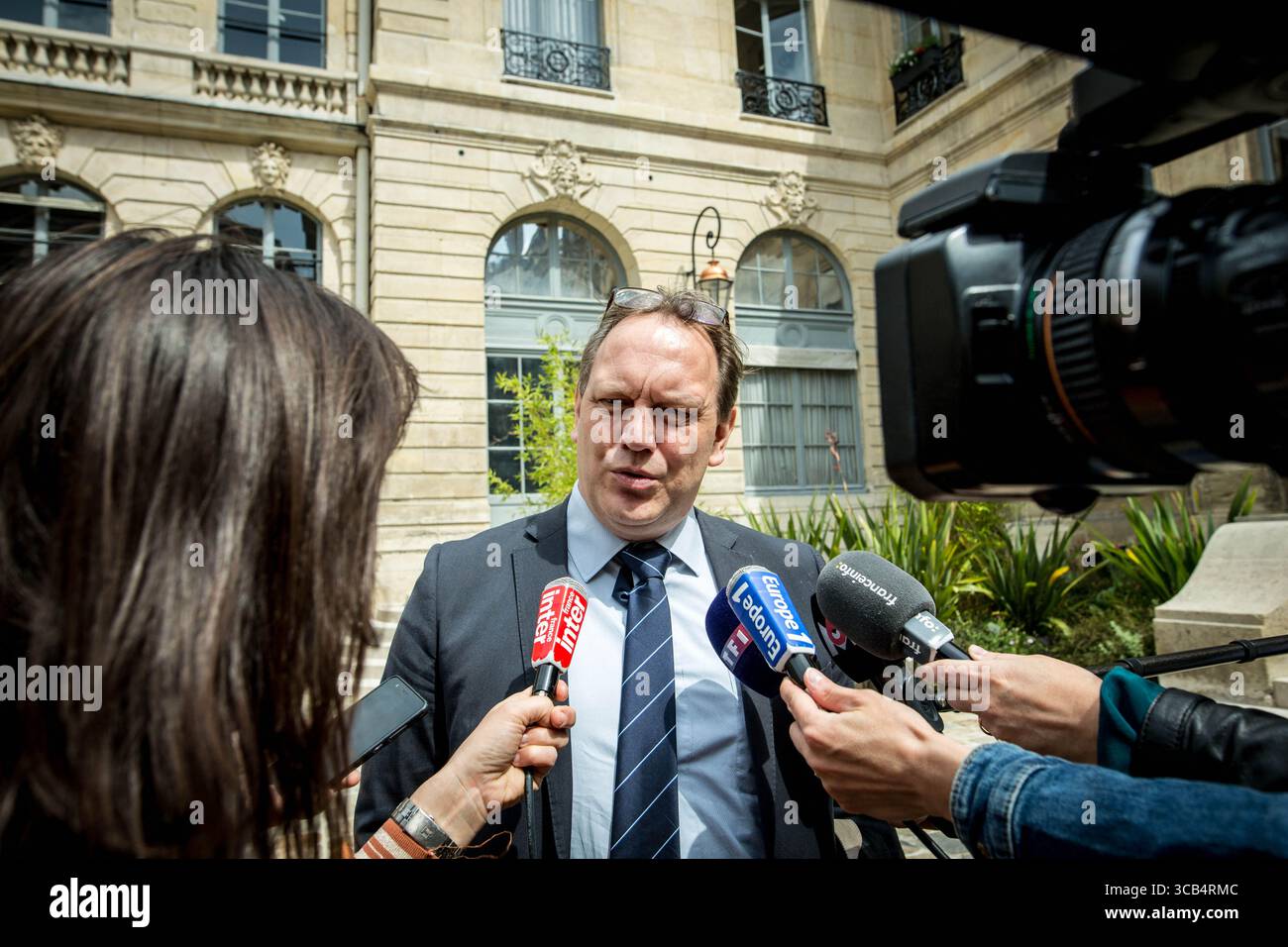11. Juni 2019 – Paris, Frankreich – Jean-Francois Cure General Manager von Bread Apple. Brune Poirson, Staatssekretär für Ökologisches und Solidaritaet des Übergangs, empfängt die wichtigsten Führer der Fastfood-Ketten in Frankreich für die Entsorgung ihrer Abfälle. (Bild: © Sadak Souici/ZUMA Press Wire) Stockfoto