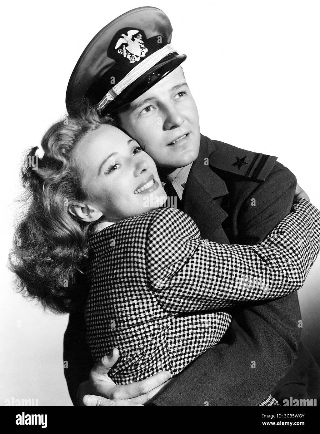 Dezember 2022: Jan Clayton, Tom Drake, am Set des Films, „This man's Navy“, MGM, 1945 (Bild: © JT Vintage/Glasshouse Via ZUMA Press Wire) Stockfoto