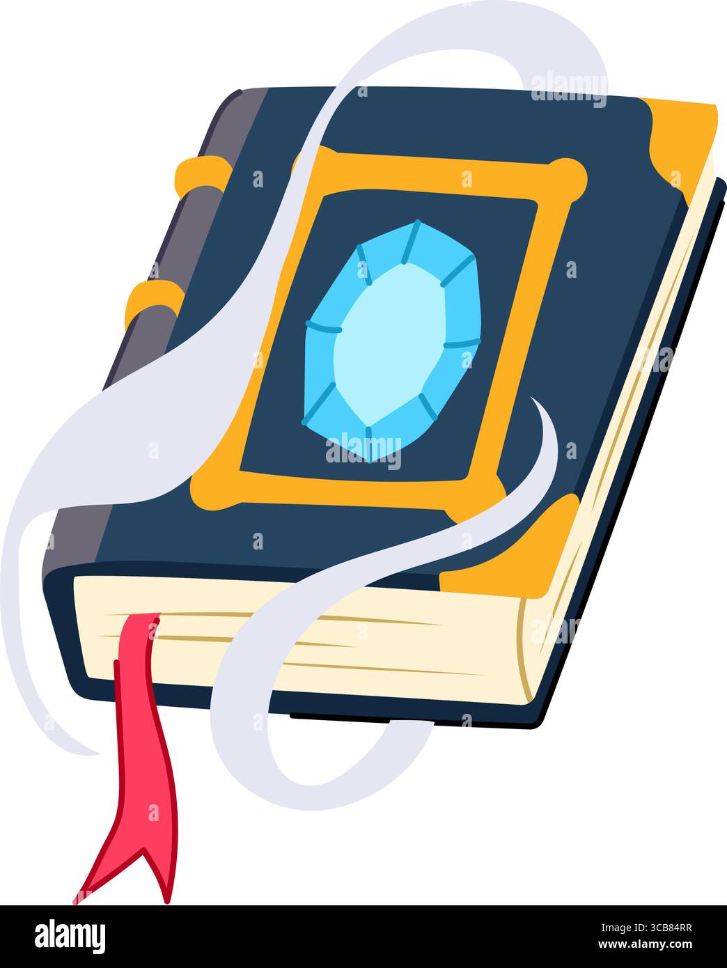 Steinalchemie Buch Cartoon Vektor Illustration Stock Vektor