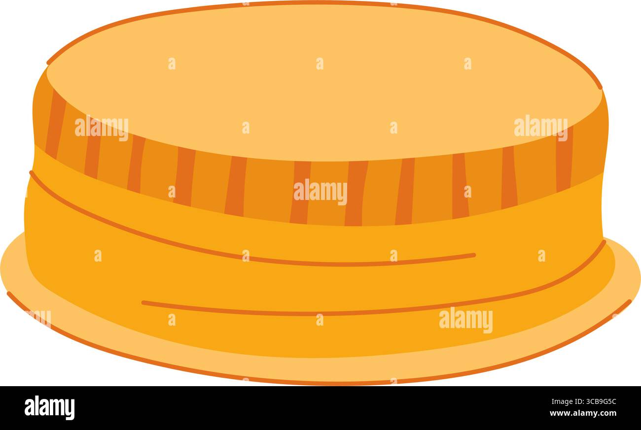 Deckel metallflaschenkappe Cartoon Vektor Illustration Stock Vektor