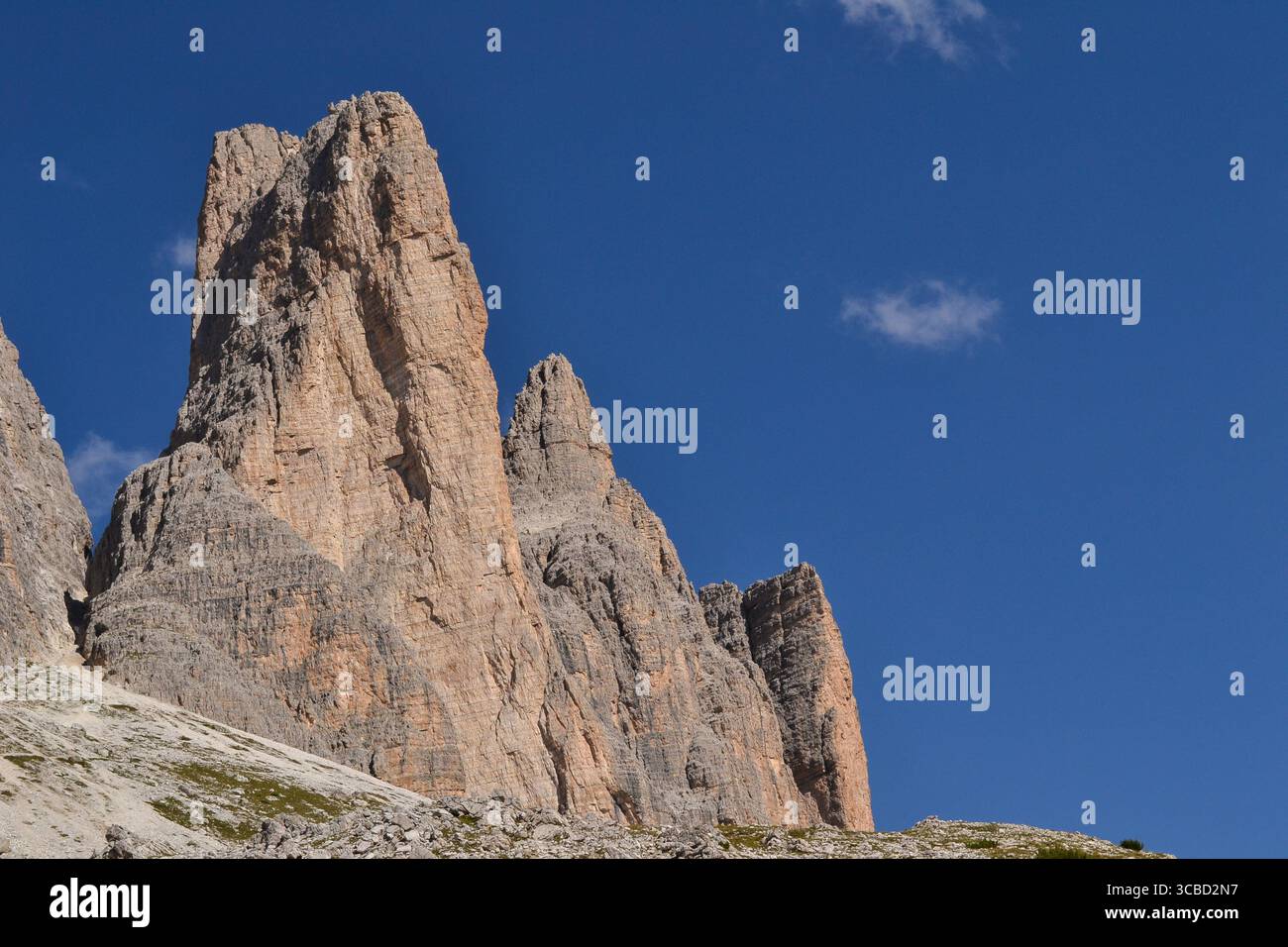 Tre Cime di Lavaredo, Dolomiten, Italien Stockfoto