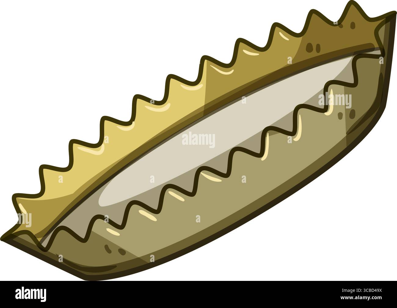 Krone metall Flaschenkappe Cartoon Vektor Illustration Stock Vektor