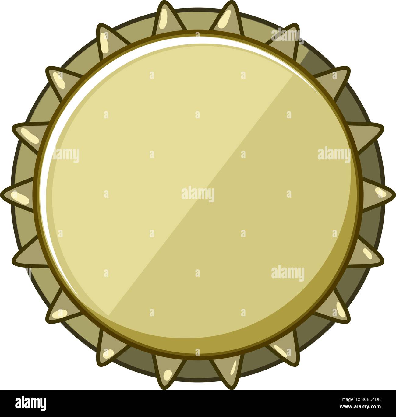 Liner metall Flaschenkappe Cartoon Vektor Illustration Stock Vektor