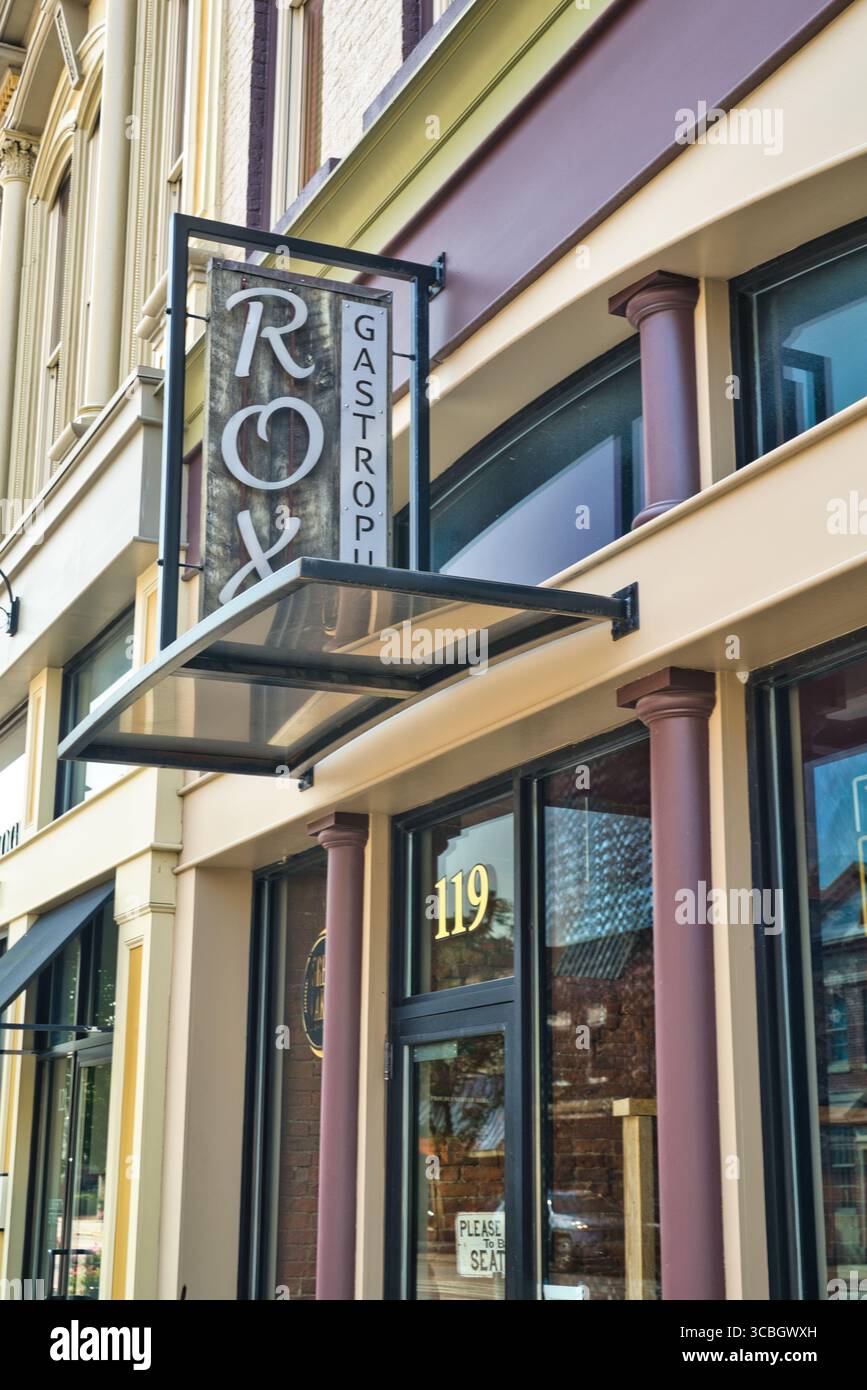 Das Rox Gastro Pub im Zentrum von Wooster Ohio, USA 2025 Stockfoto