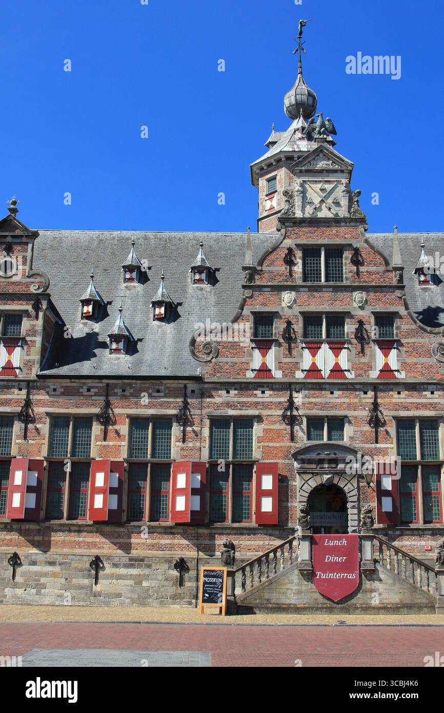 Middelburg, Niederlande 4. Juli 2019: Ist eine Stadt und Gemeinde im Südwesten der Niederlande, die als Hauptstadt der Provinz Zeeland dient. Stockfoto