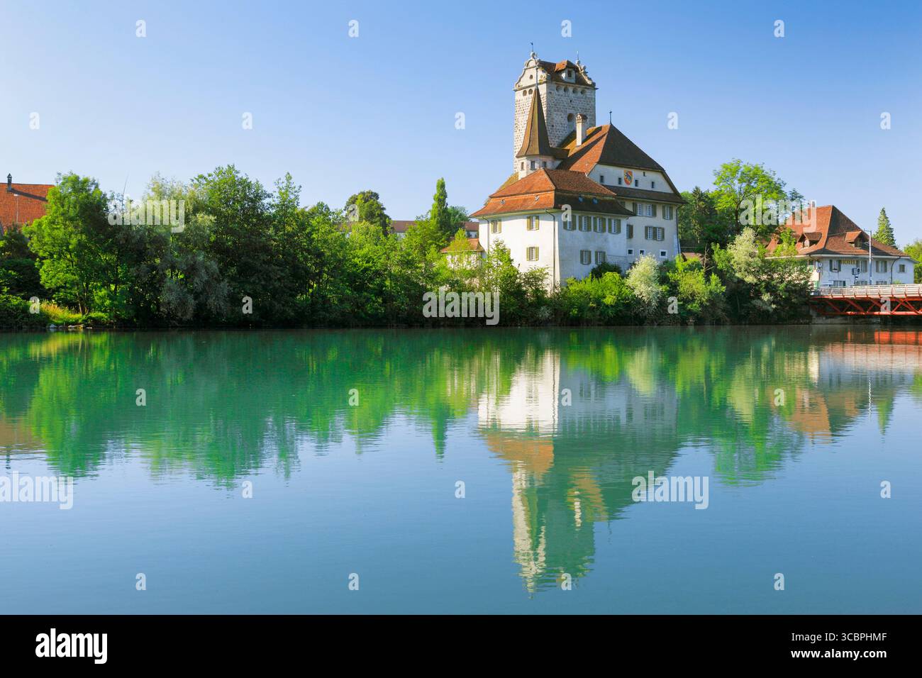 schloss Aarwangen, Schweiz, Kanton Bern Stockfoto