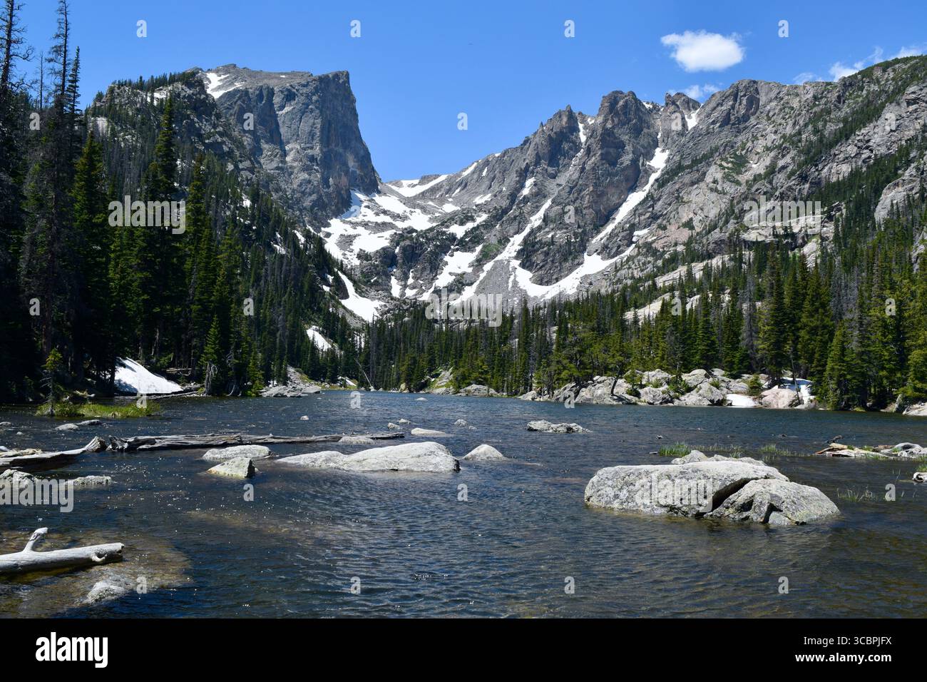 Dream Lake, Rocky Mountain Nationalpark Stockfoto