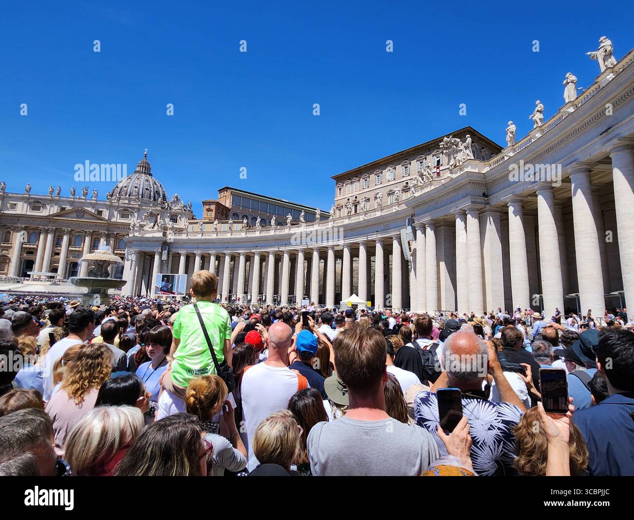 Eine der ersten Audienzen am Mittwoch, die Papst leo XIV. Gab Stockfoto