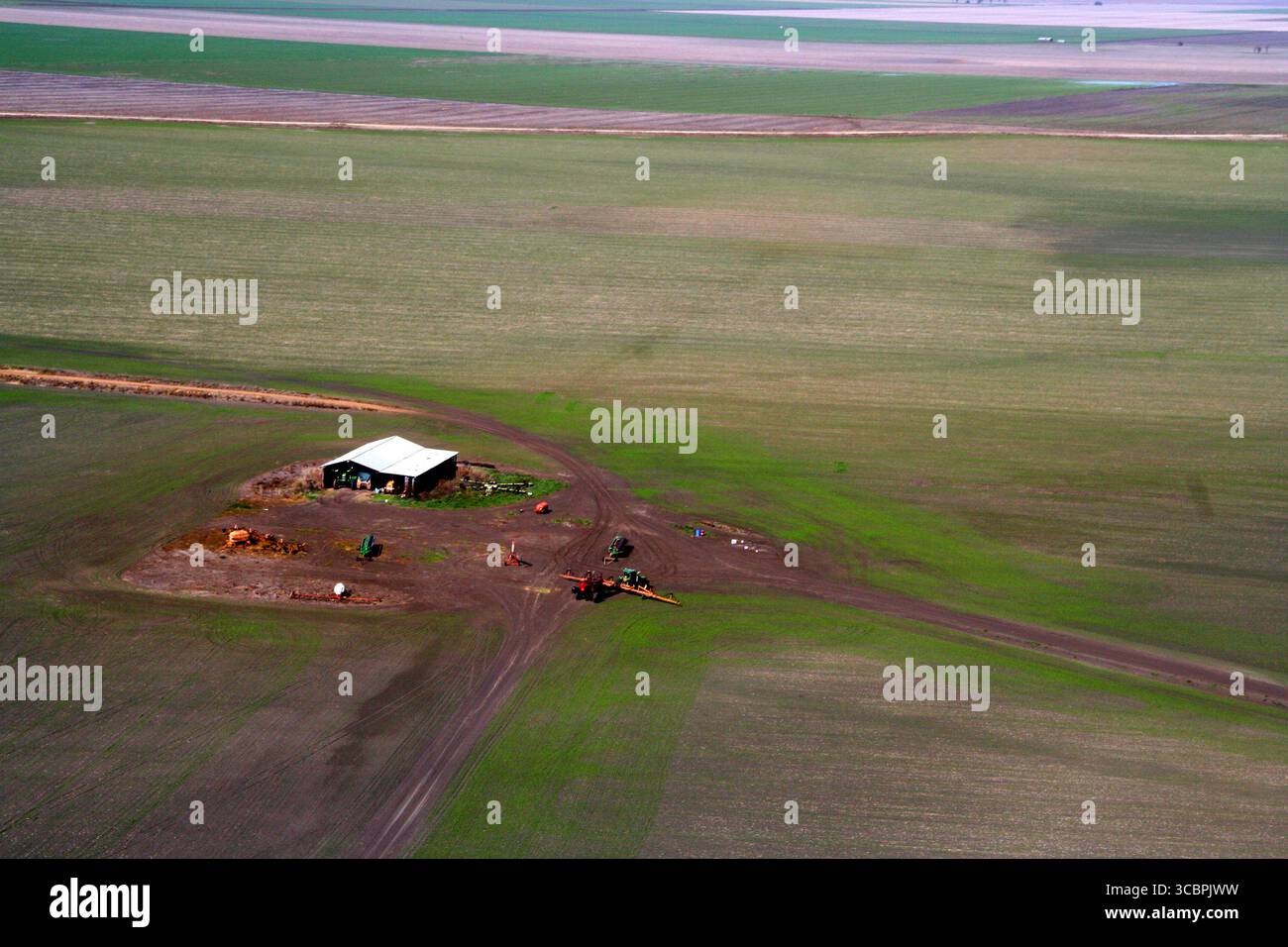 Ackerland auf der liverpool Plains im Norden nsw Stockfoto