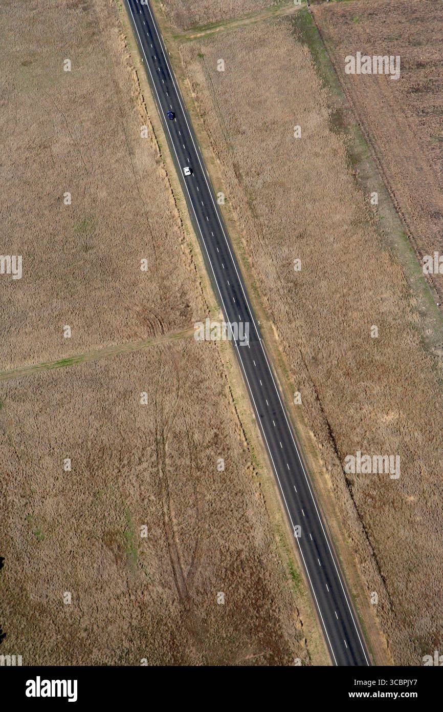 Ackerland auf der liverpool Plains im Norden nsw Stockfoto