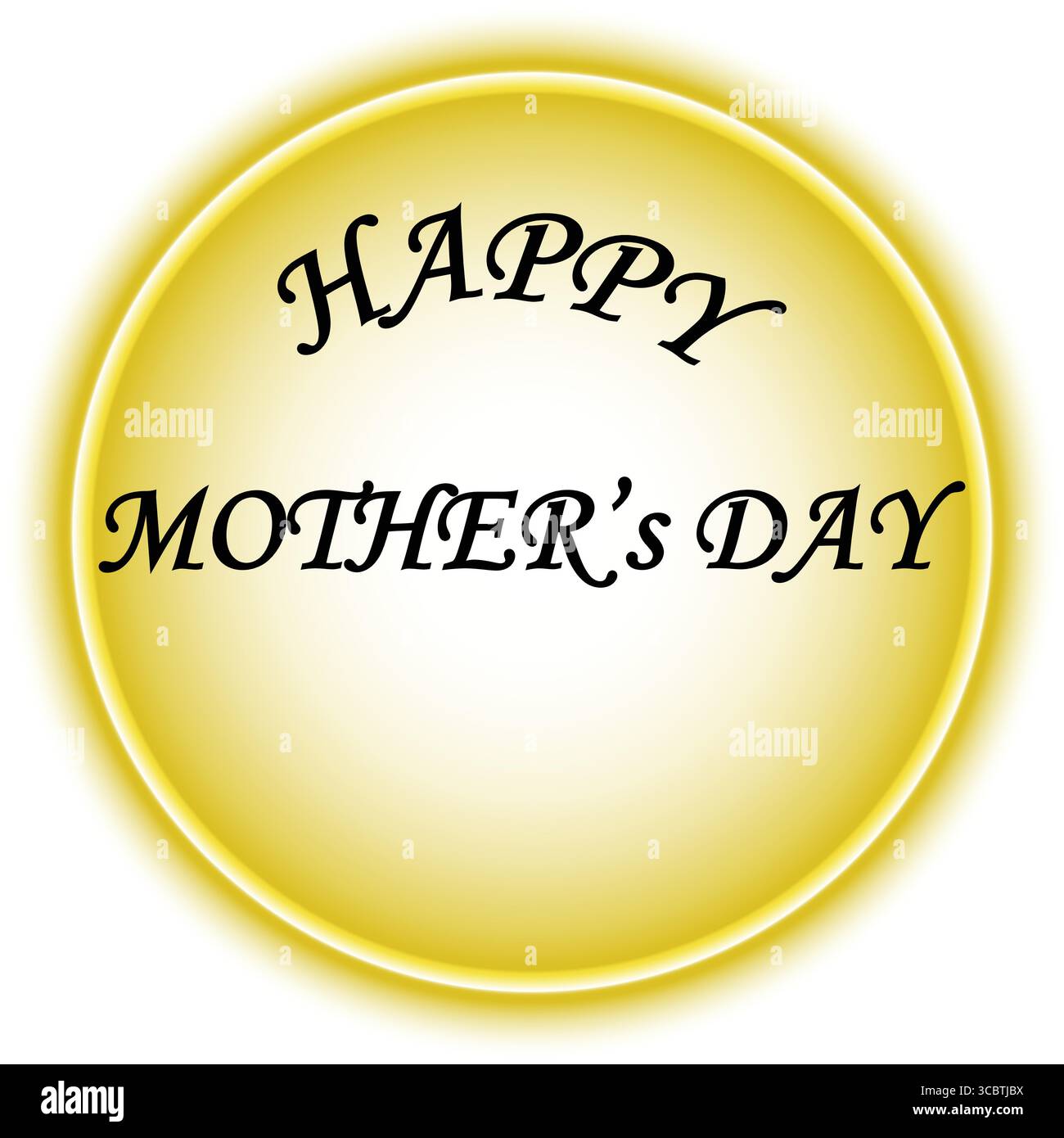 Happy Mother's Day Typografie Design, Retro-Feiertagsgrußkarte Poster, flacher Vektor mit einfachem weißem Hintergrund für Familienfeier. Stock Vektor