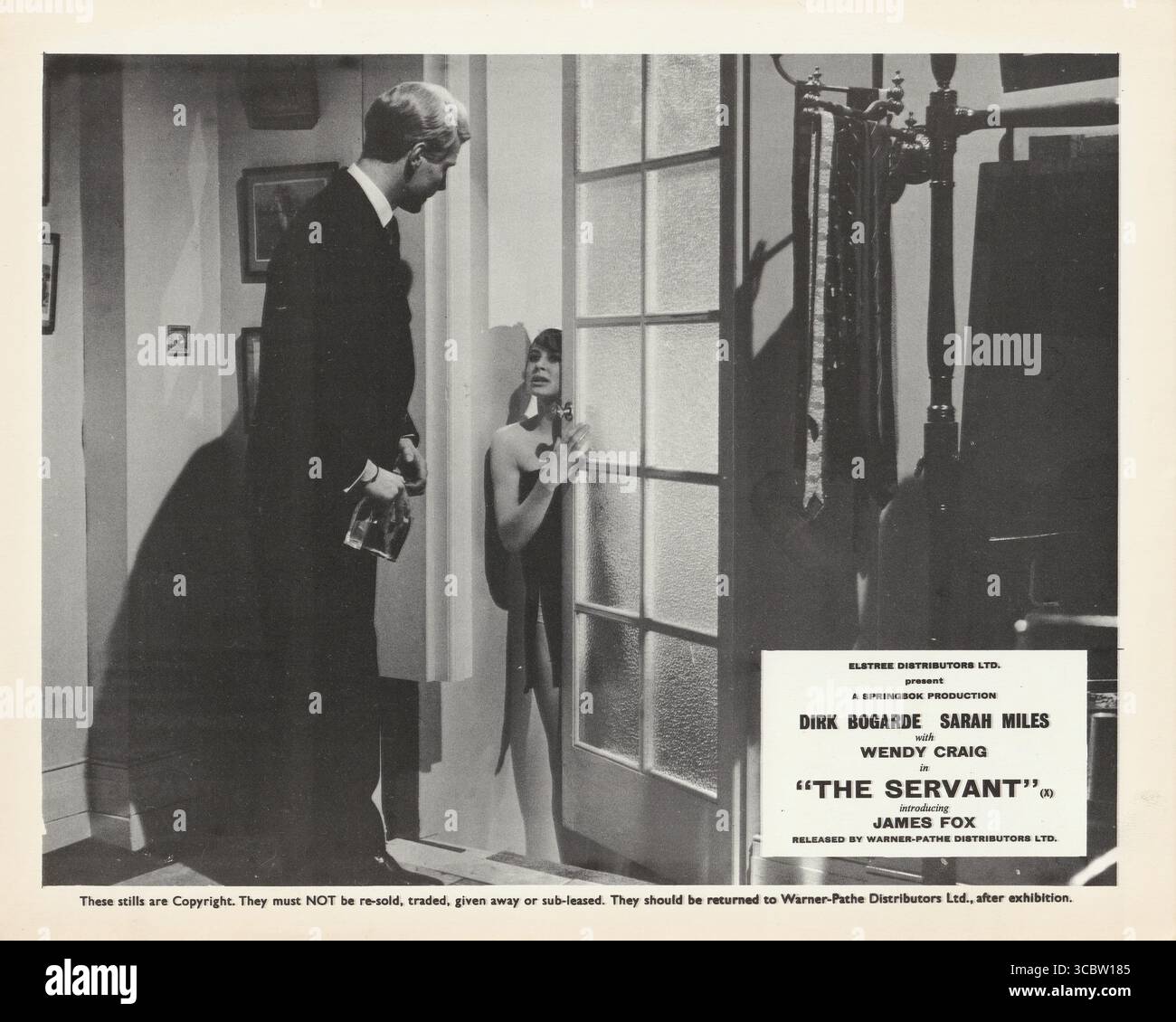 Der Diener 1963 Joseph Losey, Harold Pinter Stockfoto