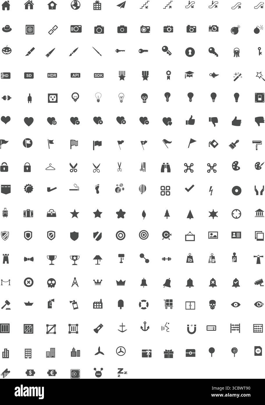 Premium Icons Pack | hochwertige Vektorsymbole | minimales und modernes Symbolset für Web-, App- und Grafikdesign Stock Vektor