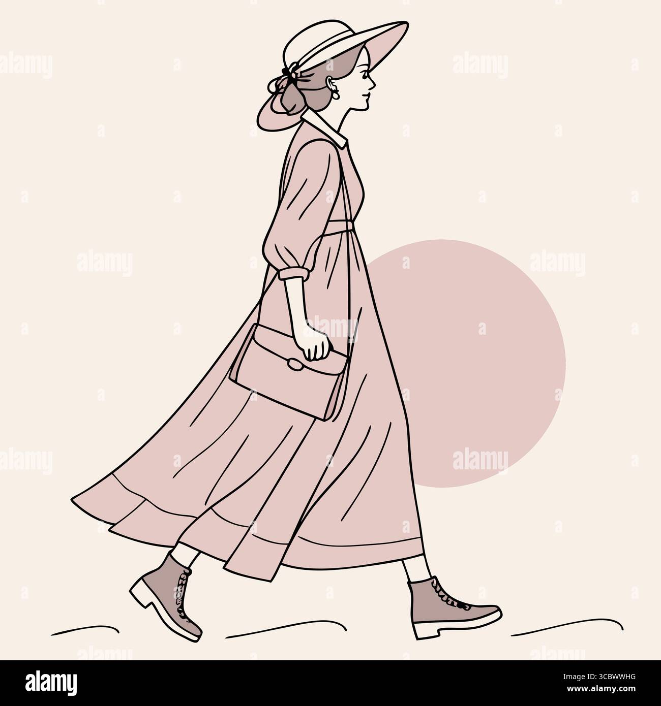 Kreative Ideen Für Weibliche Outfits Editierbarer Vektor – Modeschillustration, Charakterdesign, Digitale Kostümkonzepte, Stilvolle Inspiration Für Kleidung Stock Vektor