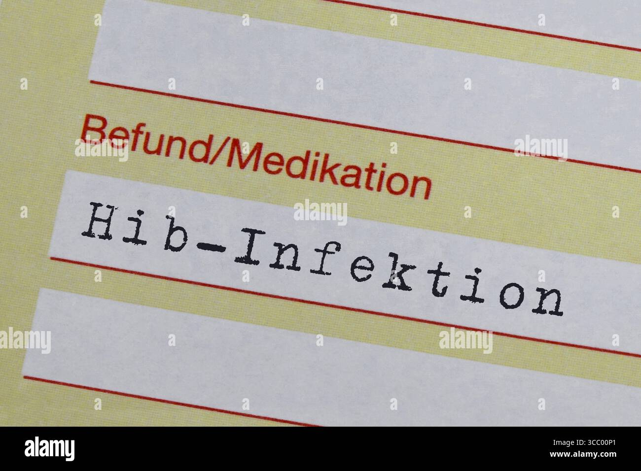 Arbeitsunfähigkeitsbescheinigung und Diagnose Hib-Infektion Fotomontage: Arbeitsunfähigkeitsbescheinigung und Diagnose Hib-Infektion, 09.08.2025 Borkwalde, Brandenburg, auf einer Arbeitsunfähigkeitsbescheinigung befindet sich die Diagnose Hib-Infektion. *** Arbeitsunfähigkeitsbescheinigung und Diagnose der Hib-Infektion Photomontage Arbeitsunfähigkeitsbescheinigung und Diagnose der Hib-Infektion, 09 08 2025 Borkwalde, Brandenburg, auf einer Arbeitsunfähigkeitsbescheinigung ist die Diagnose der Hib-Infektion Stockfoto