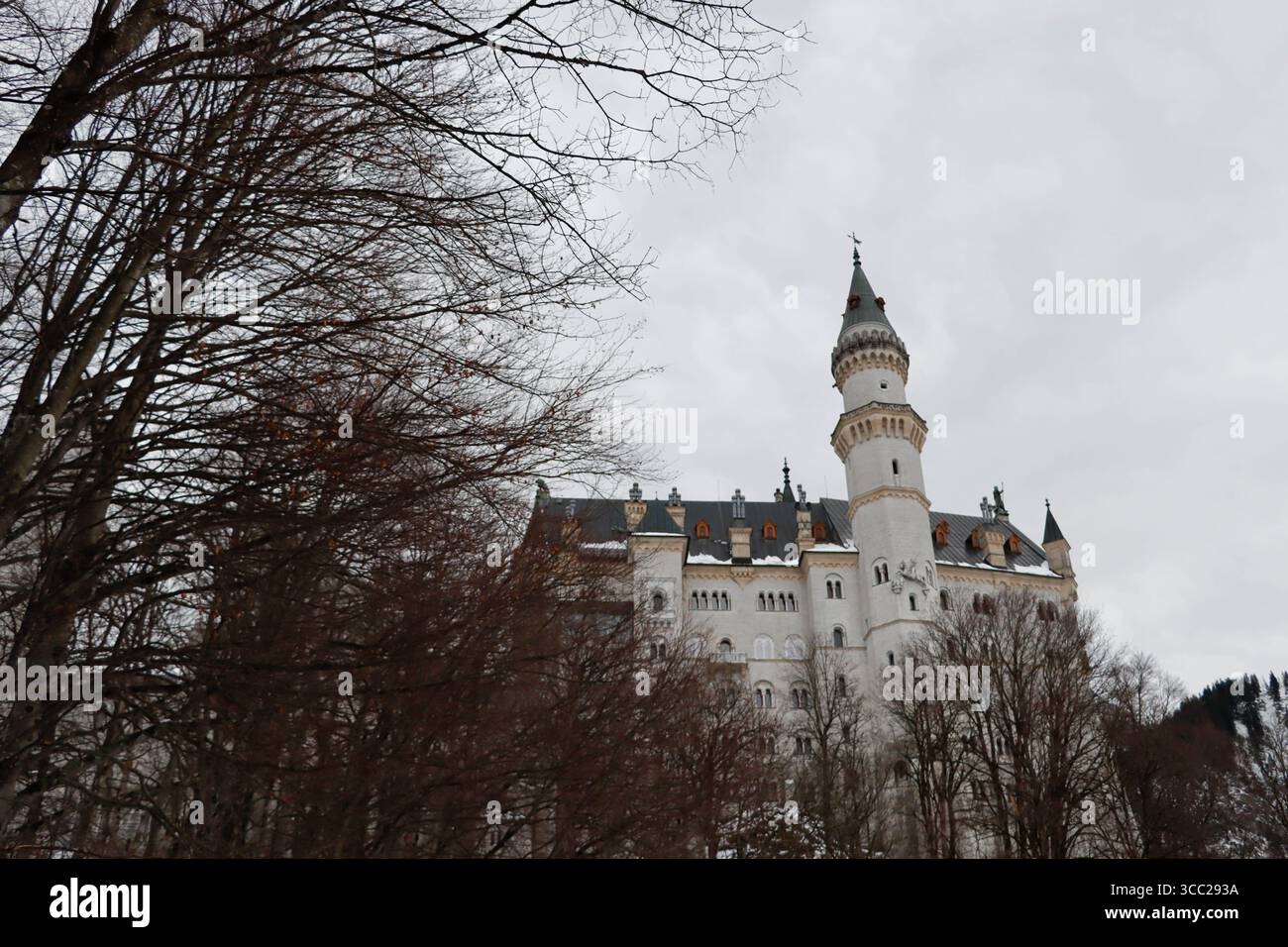 Schloss Neuschwanstein in Schwangau im Januar 2024. Foto: Raquel G. Frohlich. Stockfoto