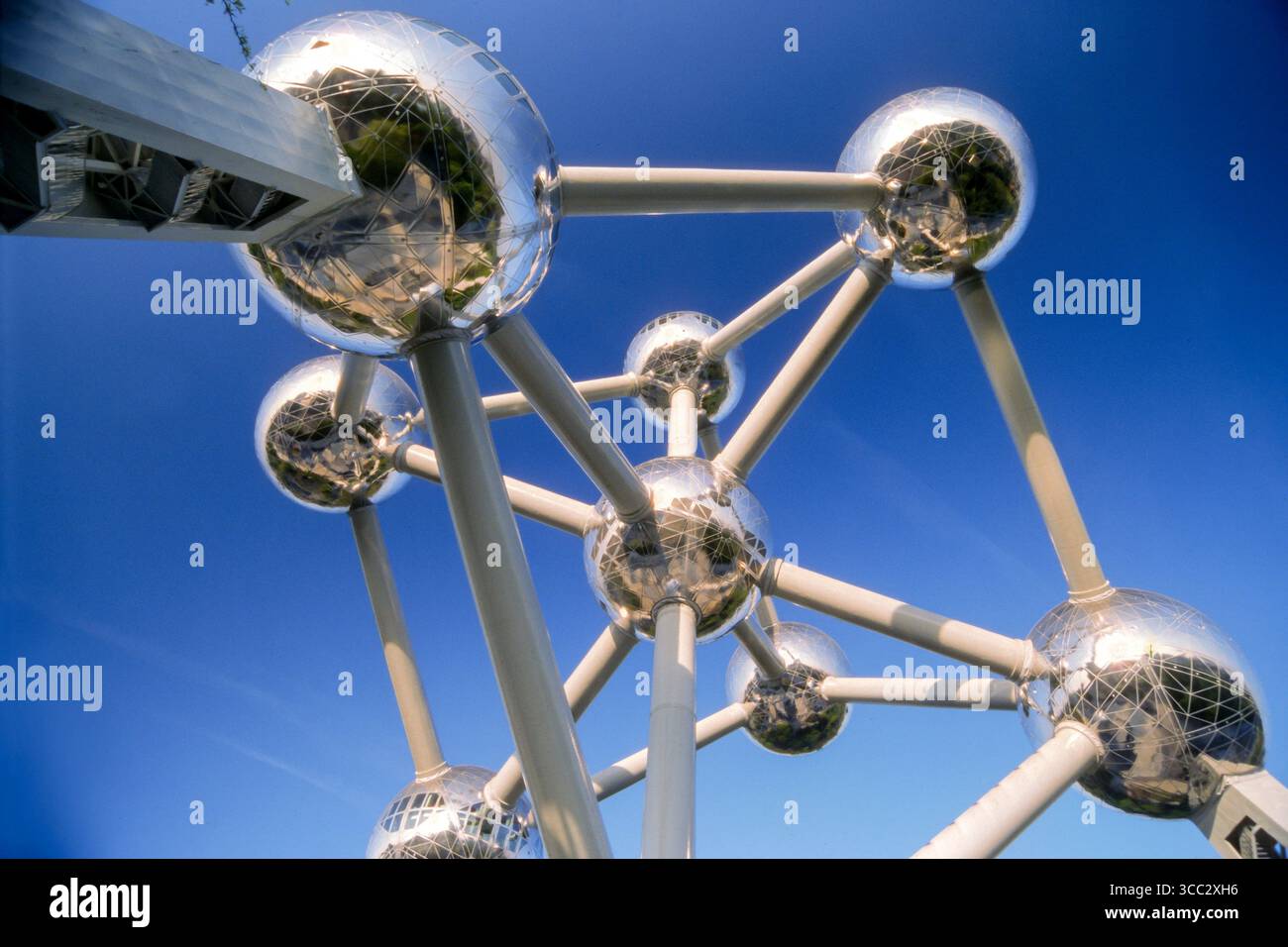 Eine Reise durch Europa. Frühjahr 2007. Belgique: Bruxelles - Atomium Stockfoto