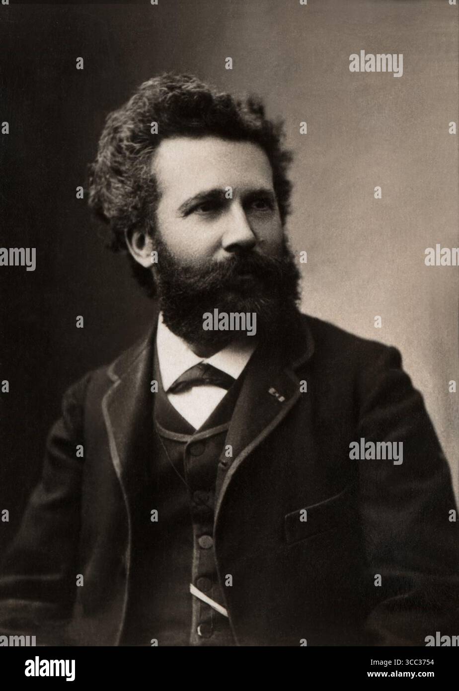 1880 c., Paris, FRANKREICH : der französische Publizist und Astronom CAMILLE FLAMMARION ( 1842–1925 ). Bruder von Ernest Flammarion ( 1846–1936), Gründer der französischen Verlagsgruppe Groupe Flammarion. . Foto von Eugène Pirou , Paris . - SCIENZA - RITRATTO - PORTRÄT - SCIENZIATO - SCIENZA - WISSENSCHAFT - WISSENSCHAFTLER - GESCHICHTE - FOTO STORICHE - ASTRONOMIE - ASTRONOMIE - ASTRONOMIE - ASTRONOMER - ASTRONOMO - CASA EDITRICE LIBRARIA DIVULGATIVA - EDITORE - COLLETTO - KRAGEN - SCRITTORE DUVULGATIVO CULTURALE - CULTURA - KULTUR - SCHRIFTSTELLER - LETTERATURA - FRANVIO - FRANVIO - ARCHIVIO - FRANVIO - FRANVIO - FRANVIO Stockfoto