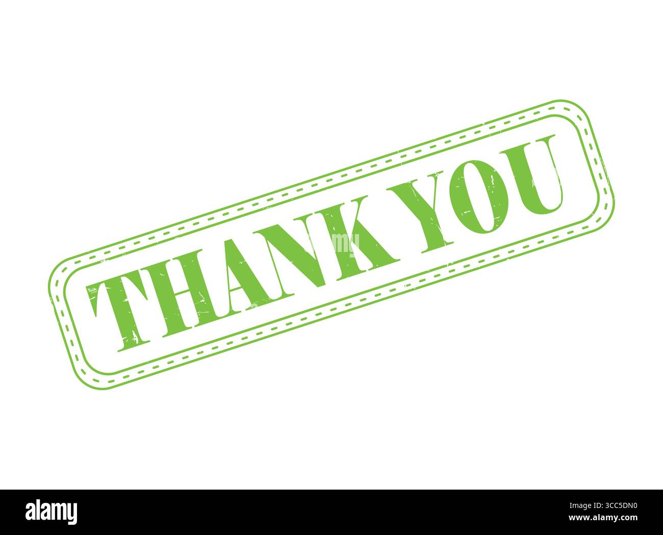 Ein Dankeschön-Gummistempel mit einer Umrisse Stock Vektor