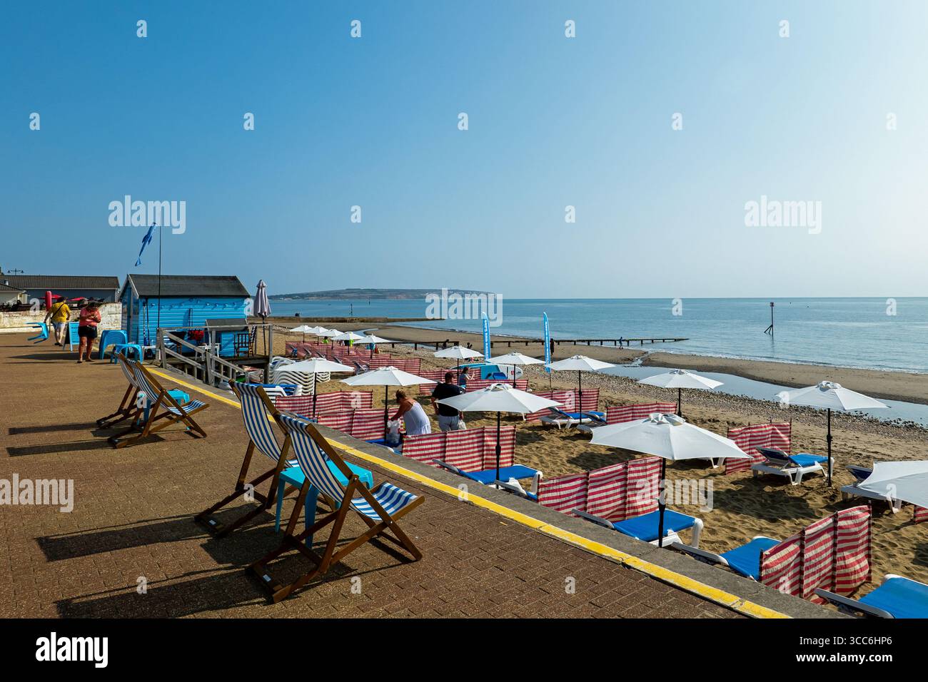Shanklin Beach Isle of Wight Stockfoto