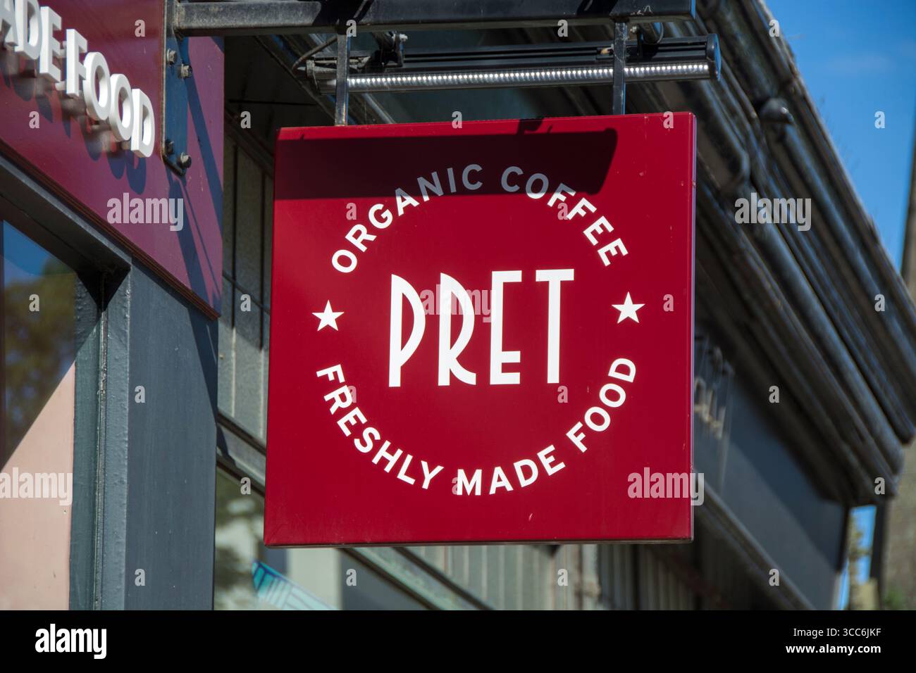 Eine britische multinationale Sandwich-Ladenkette, Pret A Manager Stockfoto Eine britische multinationale Sandwich-Ladenkette, Pret A Manager Stockfoto