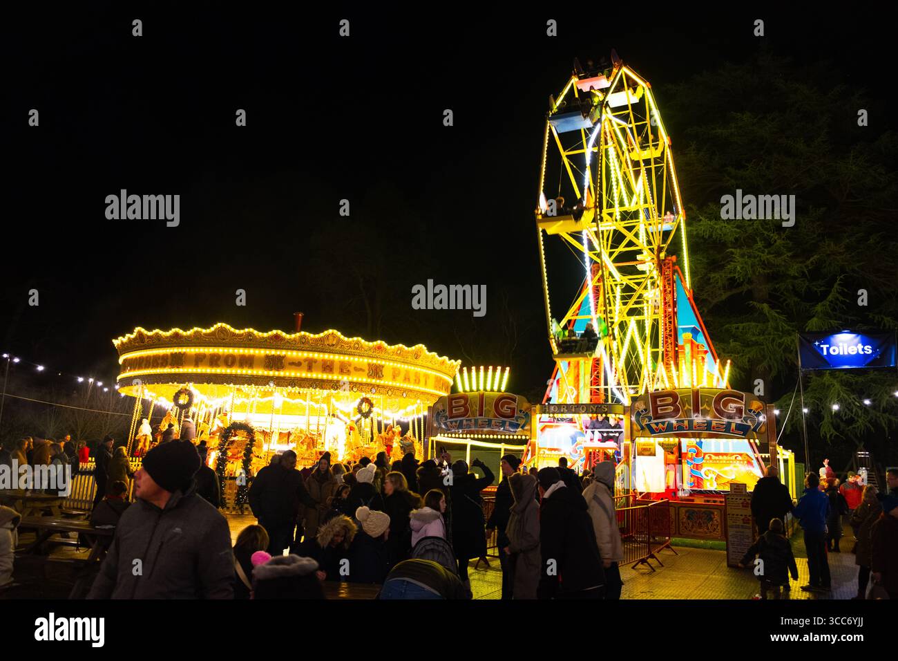 Windsor Great Park weihnachtsbeleuchtung Windsor Great Park beleuchtet Stockfoto