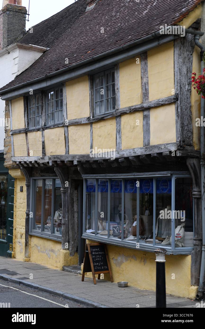 Sherborne High Street Dorset Stockfoto