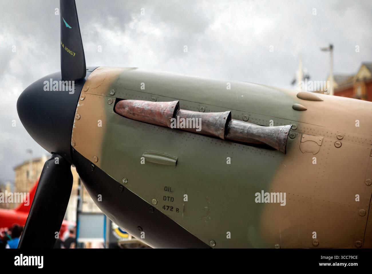 Spitfire Mark IX. Blackpool Air Show 2025. Stockfoto