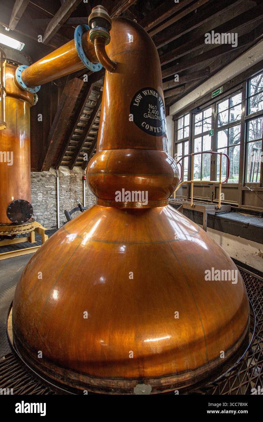 Das Innere der Strathisla Distillery in Keith, der ältesten ständig betriebenen Destillerie in Schottland, Aberdeenshire, Schottland Stockfoto