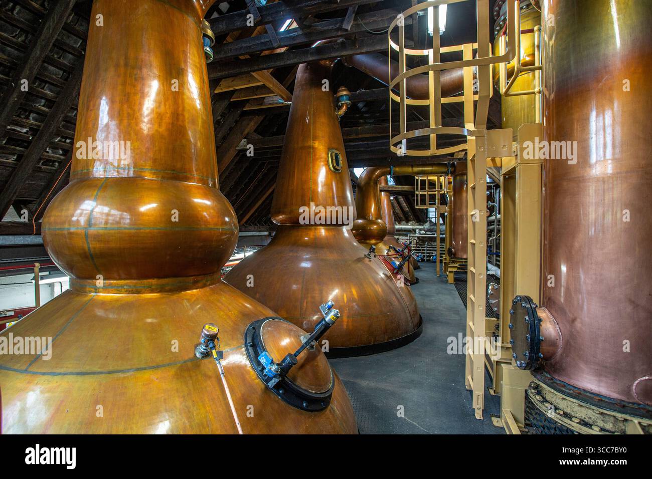 Das Innere der Strathisla Distillery in Keith, der ältesten ständig betriebenen Destillerie in Schottland, Aberdeenshire, Schottland Stockfoto
