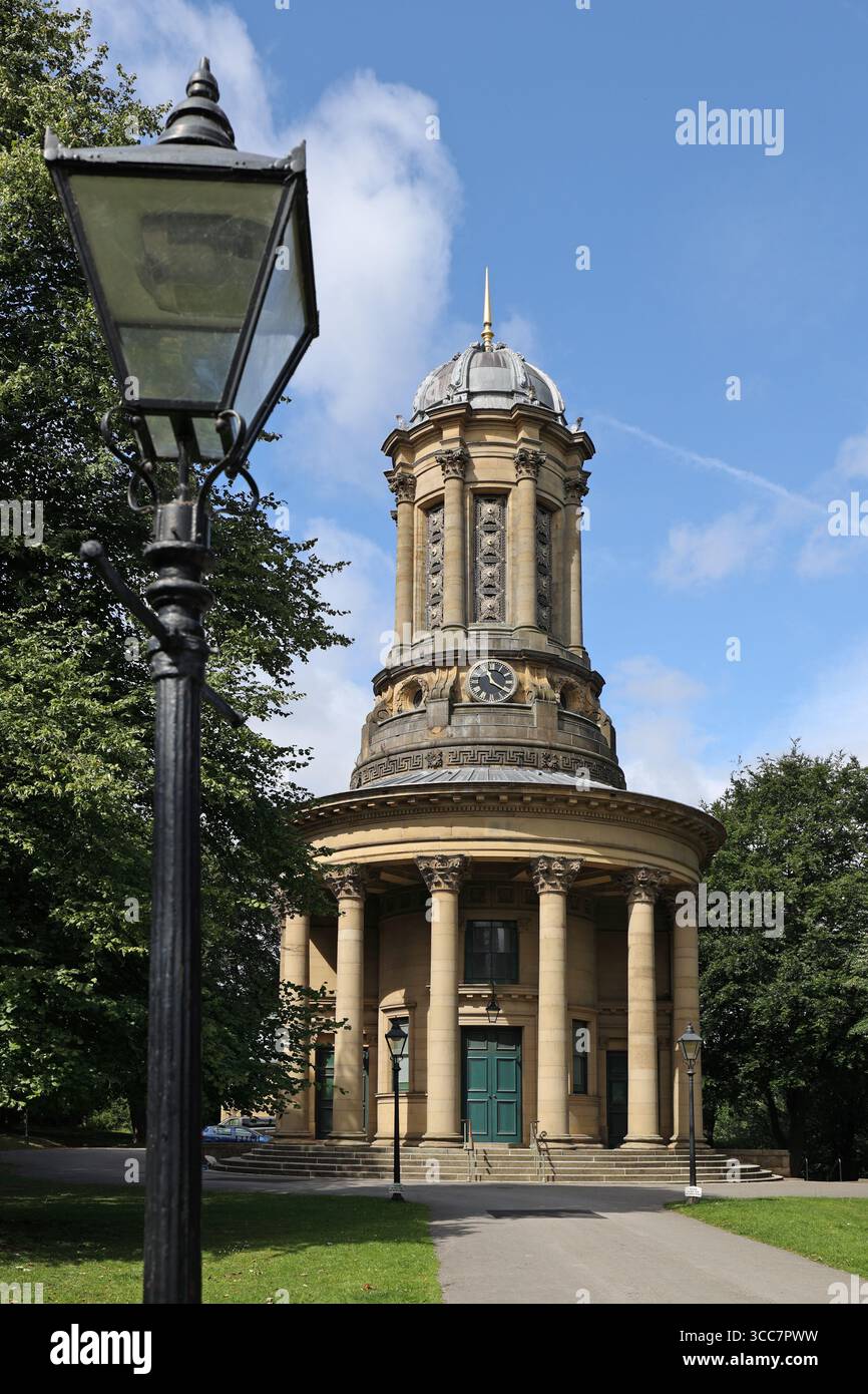 United Reformed Church, Saltaire Village, Bradford, Yorkshire, England, Vereinigtes Königreich. Stockfoto