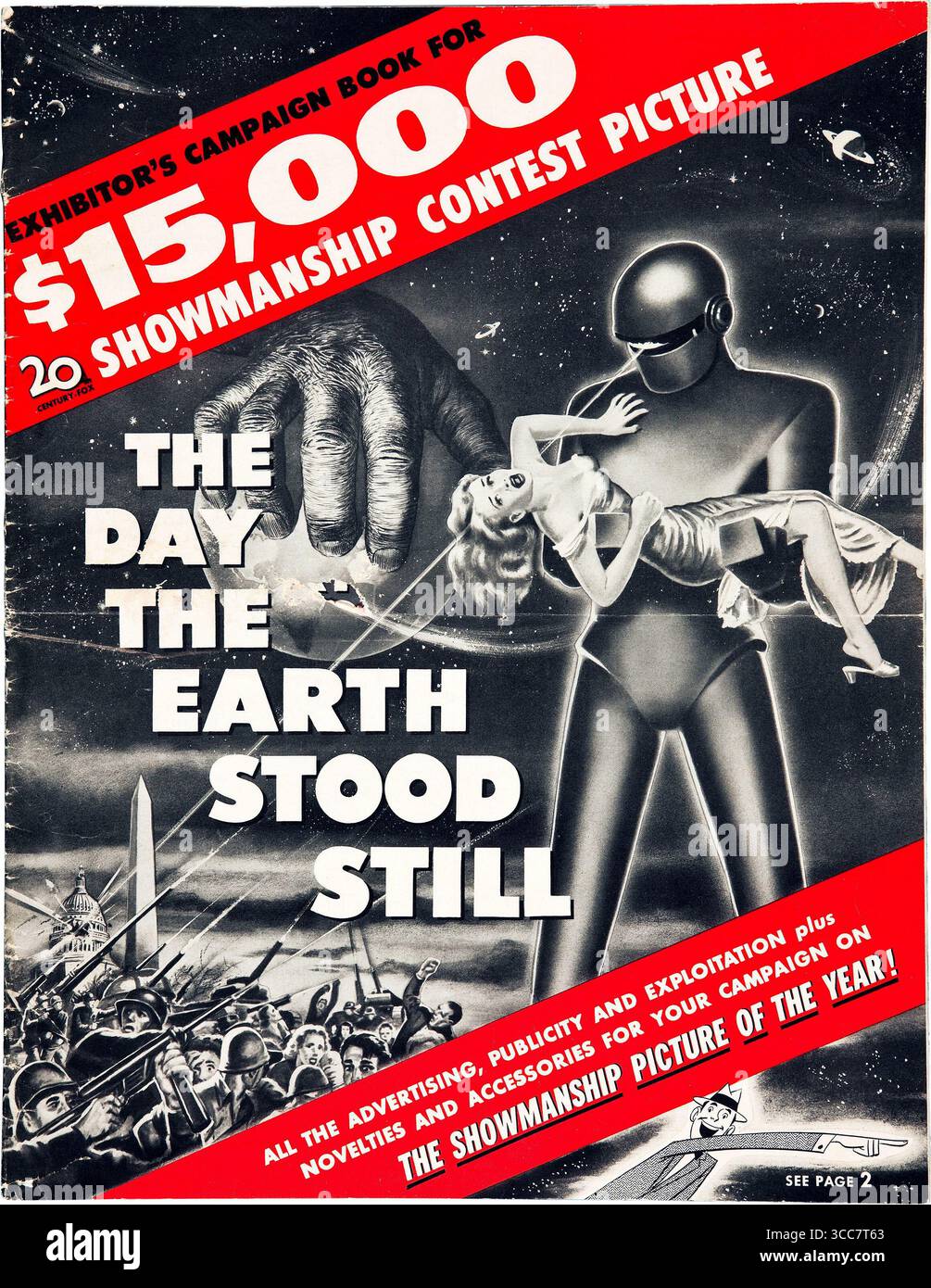 1951 der Tag, an dem die Erde still stand, Presse Buchvorderseite Stockfoto