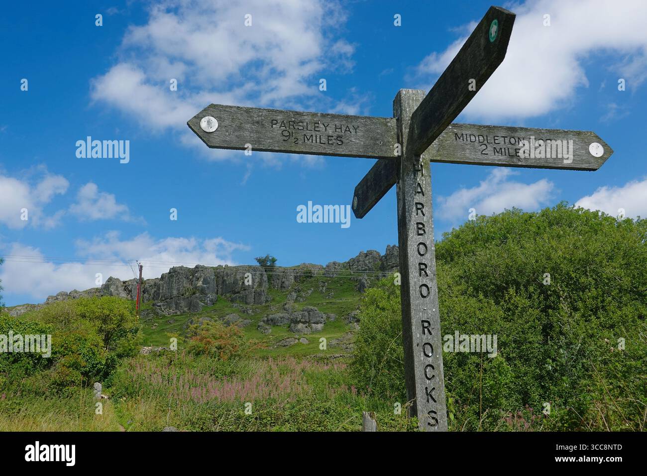 Harboro Rocks in Brassington, Derbyshire, England Stockfoto