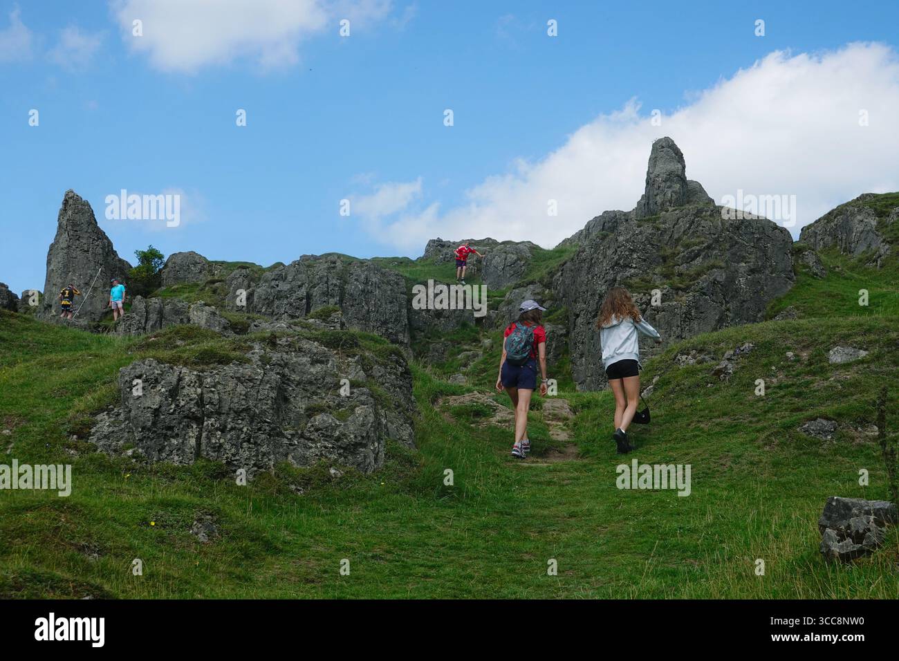 Harboro Rocks in Brassington, Derbyshire, England Stockfoto