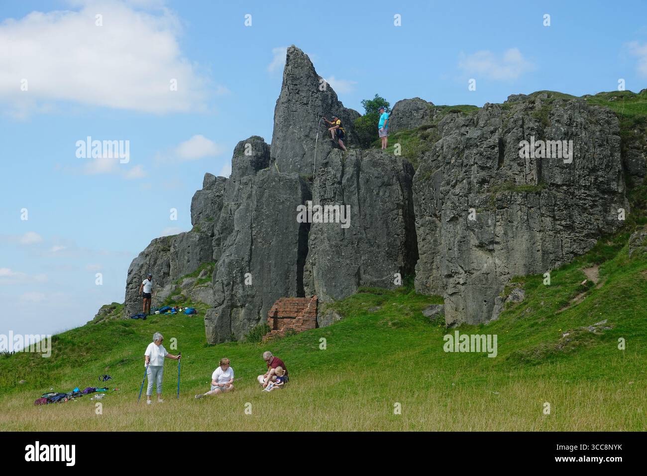 Harboro Rocks in Brassington, Derbyshire, England Stockfoto