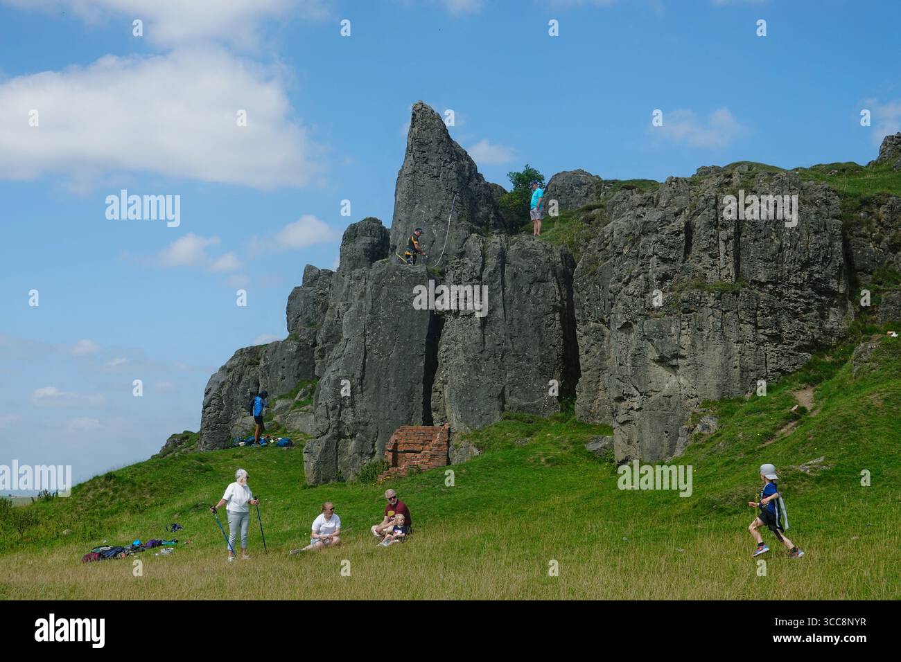 Harboro Rocks in Brassington, Derbyshire, England Stockfoto
