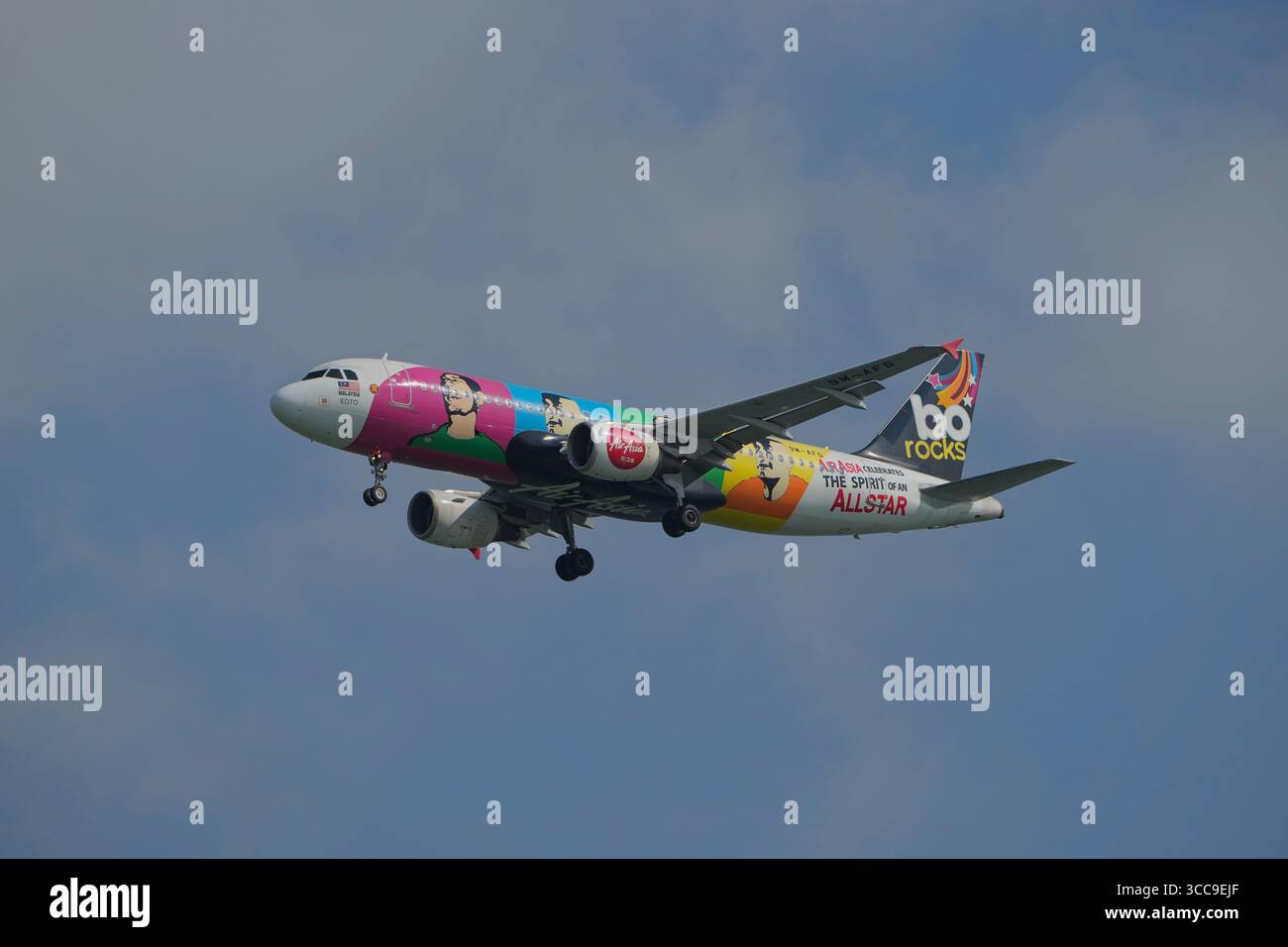 Air Asia Jet All Star Lackierung Stockfoto