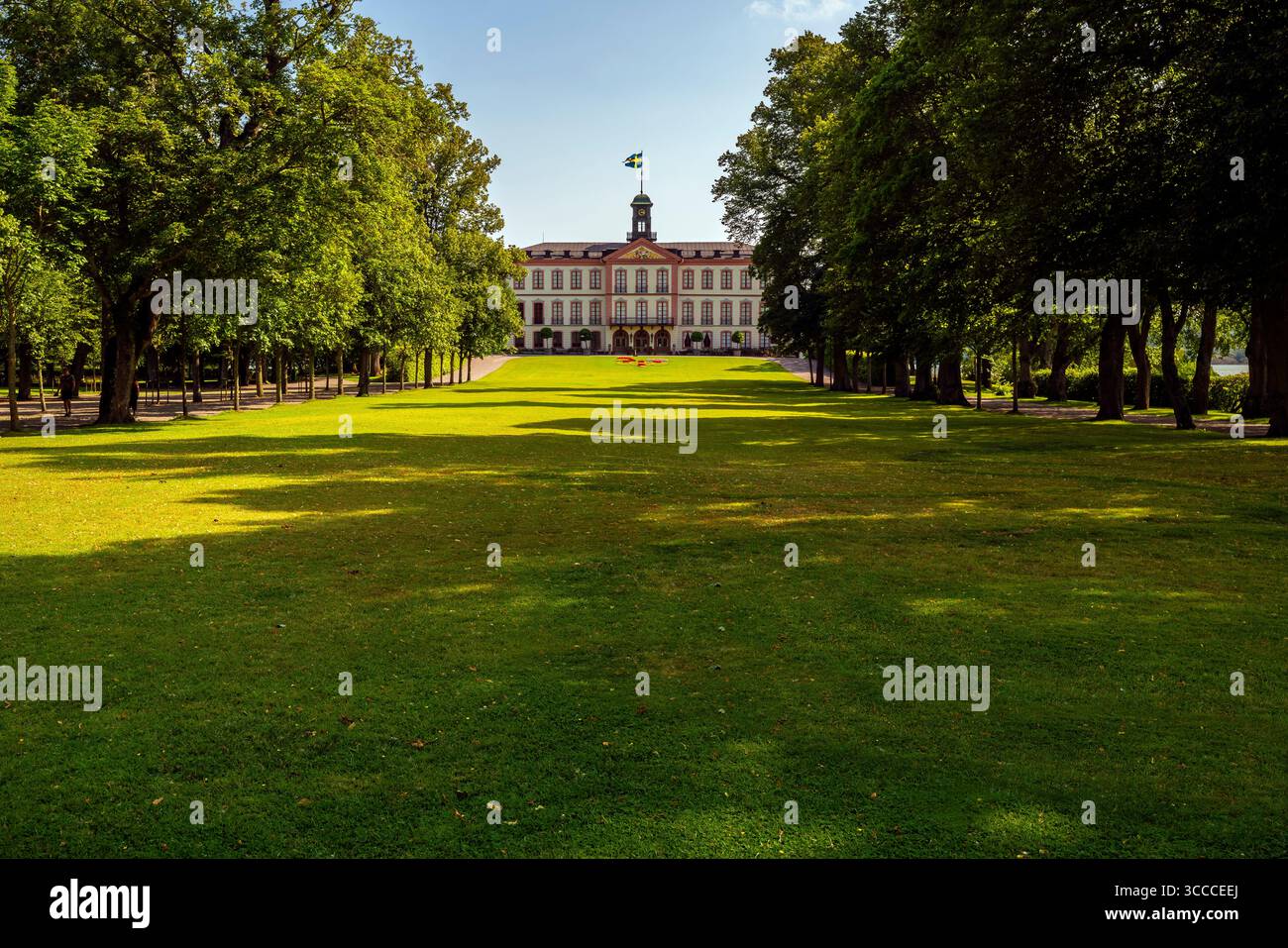 Schloss Tullgarn, Stockholmer County, Schweden. Die Burg wurde in den 1720er Jahren gebaut (der Architekt Carl Hårleman wurde in Tullgarn beauftragt), aber die Besetzung Stockfoto