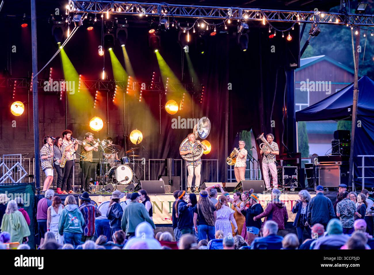 Klezmer Band, Shpilkis, Mission Folk Music Festival Stockfoto