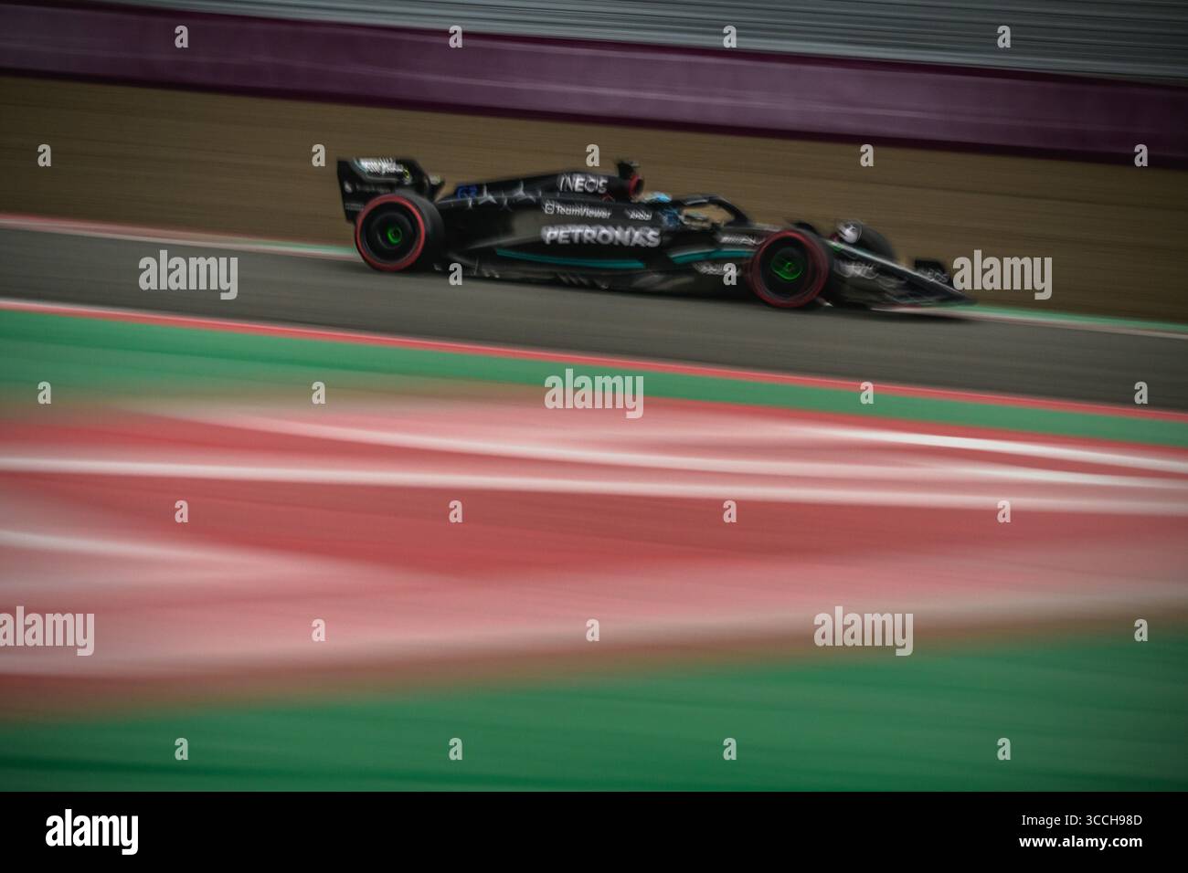 3. Juni 2023: GEORGE RUSSEL (GBR) vom Team Mercedes fährt in seiner W14 während der dritten Trainingseinheit des spanischen GP auf dem Circuit de Catalunya (Foto: © Matthias Oesterle/ZUMA Press Wire) Stockfoto
