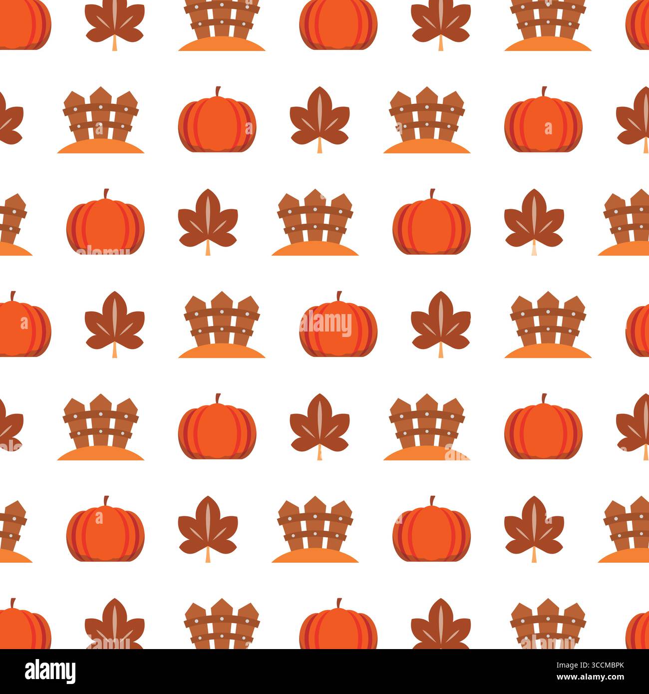 Muster für die Herbsternte. Vektor Stock Vektor