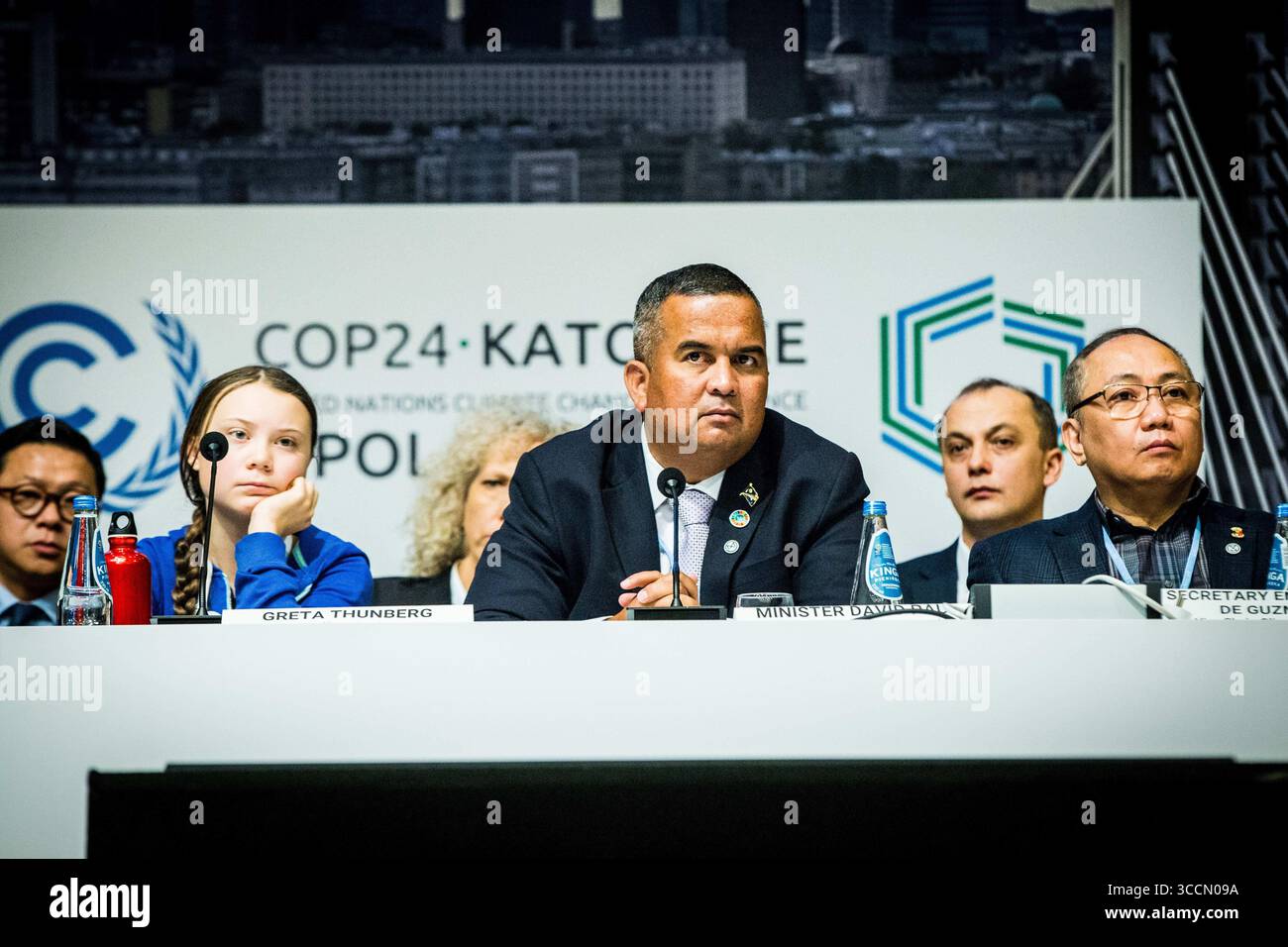 13. Dezember 2018: Kattowitz, Polen: Die 15-jährige schwedische Aktivistin Greta Thunberg auf einer cop24-Konferenz. (Bild: © Sadak Souici/ZUMA Press Wire) Stockfoto