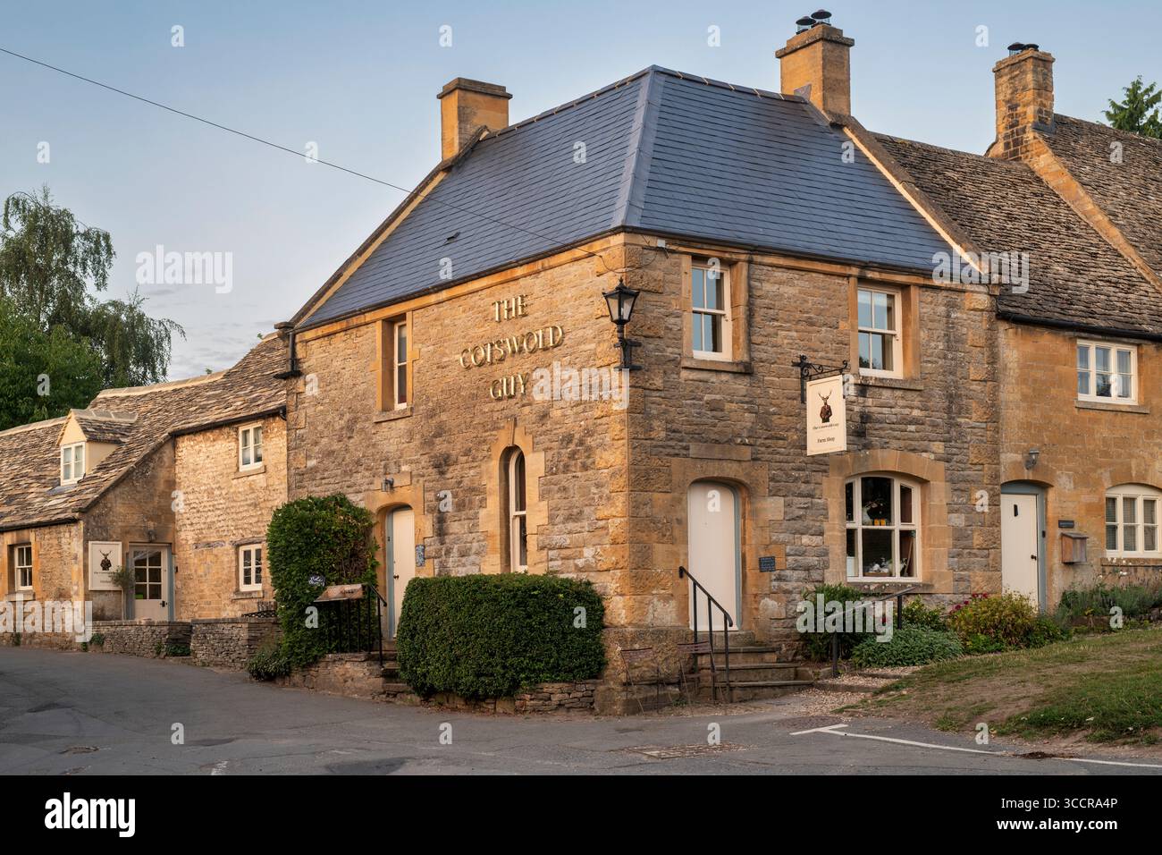 Am frühen Morgen in Guiting Power, Cotswolds, Gloucestershire, England Stockfoto